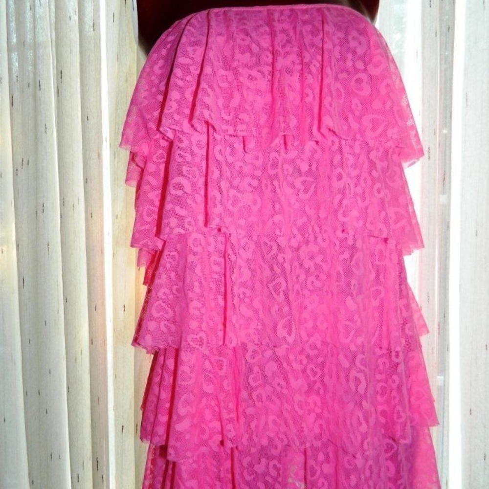 Beach Victoria's Secret Strapless Lace Dress Pink